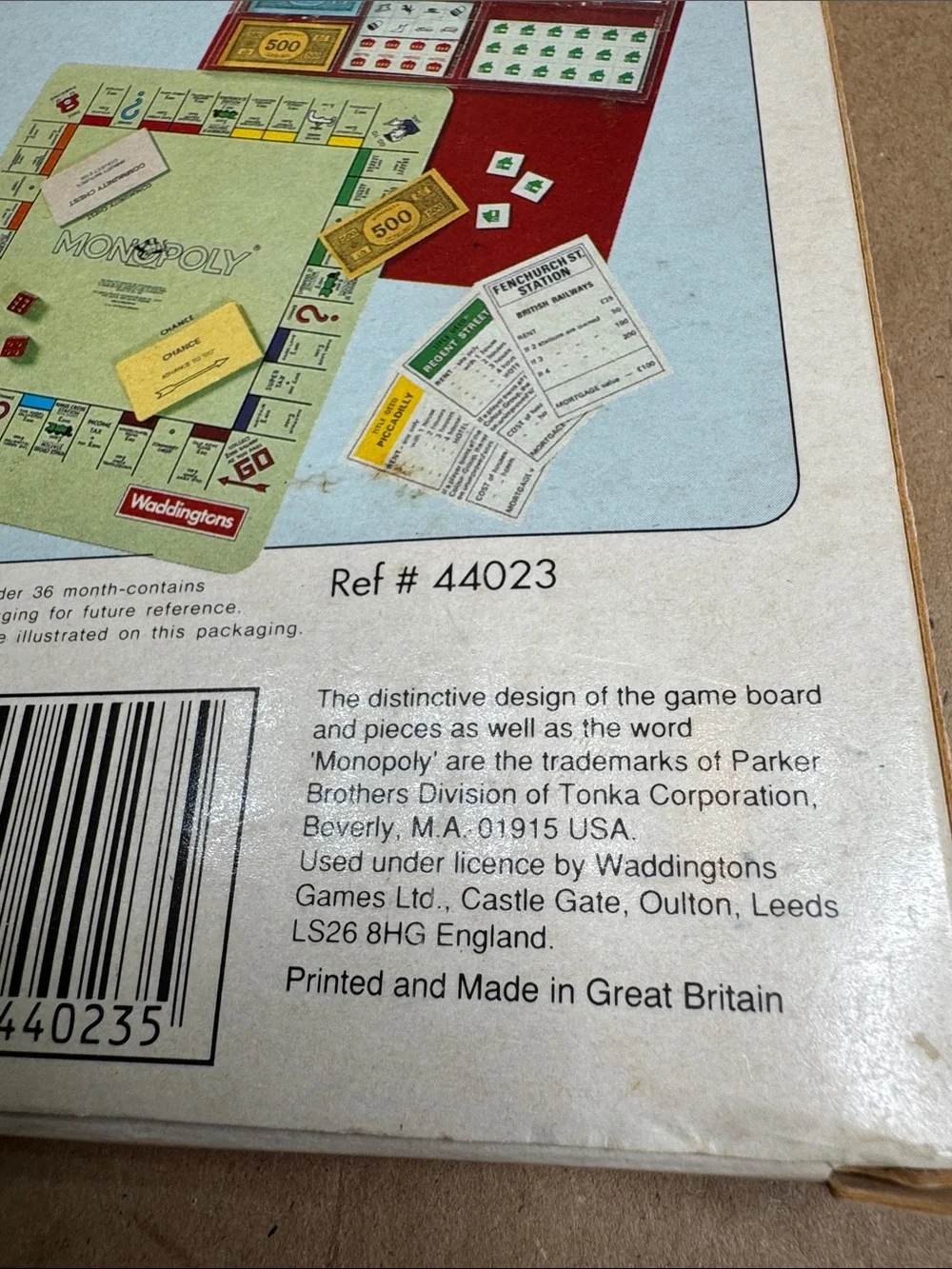 Vintage British Travel Monopoly Magnetic Pocket Edition - Green & Red